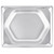Vollrath 3102220 2.2 Quart 22 Gauge Stainless Steel Reinforced Edges Super Pan Super Shape Half Hexagon Pan