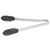 Vollrath 4781212 12" Long Black Nylon Ends Stainless One-Piece High Temperature Utility Tongs