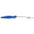 Vollrath 6422230 2 Oz. Stainless Steel Nylon Handle Coded Blue Heavy Duty Perforated Oval Bowl Spoodle