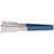Vollrath 4790930 9 1/2" Blue Ergonomic Antimicrobial Kool Touch Handle Gripper Teeth Flattened Ends Springless Stainless Steel One-Piece VersaGrip Tongs