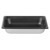 Vollrath 90227 4 Qt. Stainless Steel with Black SteelCoat X3 Standard 2 1/2" Deep 22 Gauge Top Flange Corners with Concave Indentation Super Pan 3 1/2 GN Food Pan