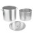 Vollrath 68272 60 Quart 10 Ga. Aluminum Complete with Basket Embossed Feet Bail Handle Steamer/Boiler