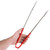 Vollrath 4791640 16" Red Ergonomic Antimicrobial Kool Touch Handle Gripper Teeth Flattened Ends Springless Stainless Steel One-Piece VersaGrip Tongs