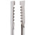 Vollrath 4791640 16" Red Ergonomic Antimicrobial Kool Touch Handle Gripper Teeth Flattened Ends Springless Stainless Steel One-Piece VersaGrip Tongs