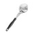 Vollrath 6422820 8 Oz. Stainless Steel Nylon Handle Coded Black Heavy Duty Perforated Oval Bowl Spoodle
