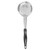 Vollrath 6432820 8 Oz. Stainless Steel Nylon Handle Coded Black Heavy Duty Perforated Round Bowl Spoodle