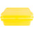 Vollrath 1551-C08 5" Drain 5" Box & Snap-on Lid Yellow Polypropylene Traex Color-Mate Food Storage Box Combo