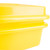 Vollrath 1551-C08 5" Drain 5" Box & Snap-on Lid Yellow Polypropylene Traex Color-Mate Food Storage Box Combo