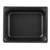 Vollrath 90247 6.3 Qt. Stainless Steel with Black SteelCoatX3 Anti-Jamming Standard 4" Deep 22 Gauge Top Flange Corners with Concave Indentation Super Pan 3 1/2 GN Food Pan