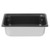 Vollrath 90247 6.3 Qt. Stainless Steel with Black SteelCoatX3 Anti-Jamming Standard 4" Deep 22 Gauge Top Flange Corners with Concave Indentation Super Pan 3 1/2 GN Food Pan