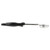 Vollrath 6412120 1 Oz. Stainless Steel Nylon Handle Coded Black Heavy Duty Solid Oval Bowl Spoodle
