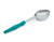 Vollrath 6422655 6 Oz. Stainless Steel Nylon Handle Coded Teal Heavy Duty Perforated Oval Bowl Spoodle