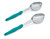 Vollrath 6422655 6 Oz. Stainless Steel Nylon Handle Coded Teal Heavy Duty Perforated Oval Bowl Spoodle
