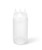 Vollrath 3316-13 16 Oz. Clear Bottle with Clear Cap Wide Mouth Traex Tri Tip Squeeze Bottle