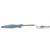 Vollrath 6412445 4 Oz. Stainless Steel Nylon Handle Coded Gray Heavy Duty Solid Oval Bowl Spoodle