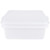 Vollrath 1535-C05 5" Drain 7" Box & Snap-on Lid White Polypropylene Traex Color-Mate Food Storage Box Combo