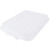 Vollrath 1535-C05 5" Drain 7" Box & Snap-on Lid White Polypropylene Traex Color-Mate Food Storage Box Combo