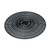 Vollrath 1620-06 14.5" Dia. Thermoplastic Rubber Black Round Tray-Mate Tray Mat