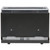 Vollrath 3802-06 500 Capacity Black Bulk Double-Sided Metal Housing with Plastic Lid & Dispensing Bars Straw Boss Dispenser