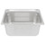 Vollrath 90263 Stainless Steel with Black SteelCoatX3 Anti-Jamming Perforated Standard 6" Deep 22 Gauge Top Flange Corners with Concave Indentation Super Pan 3 1/2 GN Food Pan