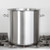 Vollrath 47725 53 Quart Stainless Steel Body with 1/4" Aluminum Combination Satin/Mirror Finish Solid Loop Welded Handle Intrigue Stock Pot