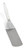 Vollrath 4808815 8 1/4"L x 2 7/8"W 16 1/2" Solid Ergonomic High-Temperature Nylon Handle Heavy-Duty Stainless Steel Turner with Ergo Grip White Handle