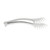 Vollrath 46989 11 1/2" Stainless Mirror Polished Outside Satin Inside Imported Spaghetti Tongs