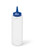 Vollrath 2812-1344 12 Oz. Clear Bottle with Blue Cap Polyethylene Standard Traex Color-Mate Squeeze Bottle Dispenser