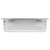 Vollrath 90142 8.5 Qt. Stainless Steel Standard 4" Deep 22 Gauge Anti-Jamming Top Flange Corners with Concave Indentation Super Pan 3 2/3 GN Food Pan