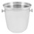 Vollrath 47630 8.25" Diameter 8" H Stainless Single Bottle Bucket Mirror Outside Satin Inside Finish imported Wine Bucket with Side Knob Handles
