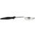 Vollrath 6412620 6 Oz. Stainless Steel Nylon Handle Coded Black Heavy Duty Solid Oval Bowl Spoodle
