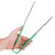 Vollrath 4791270 12" Green Ergonomic Antimicrobial Kool Touch Handle Gripper Teeth Flattened Ends Springless Stainless Steel One-Piece VersaGrip Tongs