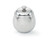 Vollrath 46597 12 oz. Stainless Steel Covered Type Mirror Finish Exterior Satin Finish Interior Knob Top Lid Imported Orion Sugar Server