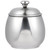 Vollrath 46597 12 oz. Stainless Steel Covered Type Mirror Finish Exterior Satin Finish Interior Knob Top Lid Imported Orion Sugar Server