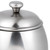 Vollrath 46597 12 oz. Stainless Steel Covered Type Mirror Finish Exterior Satin Finish Interior Knob Top Lid Imported Orion Sugar Server