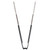 Vollrath 4791220 12" Black Ergonomic Antimicrobial Kool Touch Handle Gripper Teeth Flattened Ends Springless Stainless Steel One-Piece VersaGrip Tongs