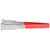 Vollrath 4790940 9 1/2" Red Ergonomic Antimicrobial Kool Touch Handle Gripper Teeth Flattened Ends Springless Stainless Steel One-Piece VersaGrip Tongs