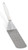 Vollrath 4808915 8 1/4"L x 2 7/8"W 16 1/2" Perforated Ergonomic High-Temperature Nylon Handle Heavy-Duty Stainless Steel Turner with Ergo Grip White Handle
