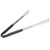 Vollrath 4791620 16" Black Ergonomic Antimicrobial Kool Touch Handle Gripper Teeth Flattened Ends Springless Stainless Steel One-Piece VersaGrip Tongs