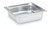 Vollrath 90122 5.7 Qt. Stainless Steel Standard 2 1/2" Deep 22 Gauge Top Flange Corners with Concave Indentation Super Pan 3 2/3 GN Food Pan