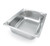 Vollrath 90122 5.7 Qt. Stainless Steel Standard 2 1/2" Deep 22 Gauge Top Flange Corners with Concave Indentation Super Pan 3 2/3 GN Food Pan