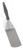 Vollrath 4808820 8 1/4"L x 2 7/8"W 16 1/2" Solid Ergonomic High-Temperature Nylon Handle Heavy-Duty Stainless Steel Turner with Ergo Grip Black Handle