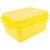 Vollrath 1535-C08 5" Drain 7" Box & Snap-on Lid Yellow Polypropylene Traex Color-Mate Food Storage Box Combo