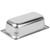 Vollrath 90327 2.5 Qt. Stainless Steel with Black SteelCoatX3 2 1/2" Deep 22 Gauge Top Flange Corners with Concave Indentation Super Pan 3 1/3 GN Food Pan