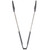 Vollrath 4781622 16" Long Black Nylon Ends & Black Plastic Coated Handles Stainless One-Piece High Temperature Utility Tongs