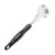 Vollrath 6432220 2 Oz. Stainless Steel Nylon Handle Coded Black Heavy Duty Perforated Round Bowl Spoodle