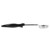 Vollrath 6432220 2 Oz. Stainless Steel Nylon Handle Coded Black Heavy Duty Perforated Round Bowl Spoodle