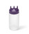Vollrath 3316-1354 16 Oz. Clear Bottle with Purple Cap Wide Mouth Traex Tri Tip Squeeze Bottle