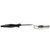 Vollrath 6412820 8 Oz. Stainless Steel Nylon Handle Coded Black Heavy Duty Solid Oval Bowl Spoodle