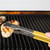 Vollrath 4791250 12" Yellow Ergonomic Antimicrobial Kool Touch Handle Gripper Teeth Flattened Ends Springless Stainless Steel One-Piece VersaGrip Tongs